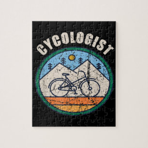 Quebra-cabeça Cycologist Funny Bicicleta Ciclografando Presente 