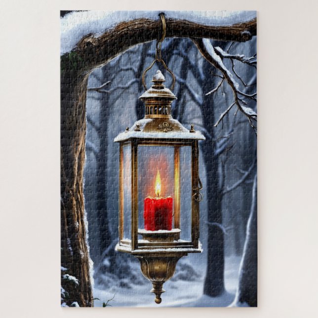 Quebra-cabeça da Árvore de inverno (Vertical)