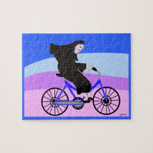 Quebra-cabeça da bicicleta da equitação da frei