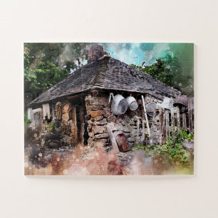 QUEBRA-CABEÇA DA CASA DE HOBBIT DA CASA DE PEDRA