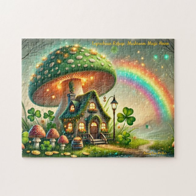 Quebra-cabeça da Casa do Leprechaun, Lenda Irlande (Horizontal)