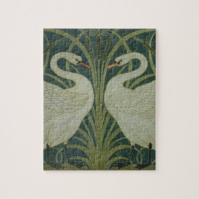 Quebra-cabeça Da "design do papel de parede cisne, da (Vertical)