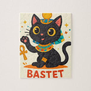 Quebra-cabeça da Deusa Egípcia Basteta - Felino Jo
