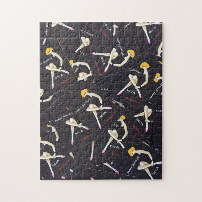 Quebra-cabeça da diva do Mah Jongg (Vertical)