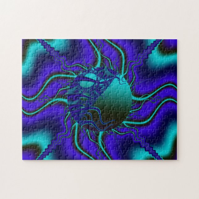 Quebra-cabeça da esfera celestial do Fractal (Horizontal)