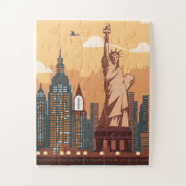 Quebra-cabeça da Estátua da Liberdade de Nova Iorq