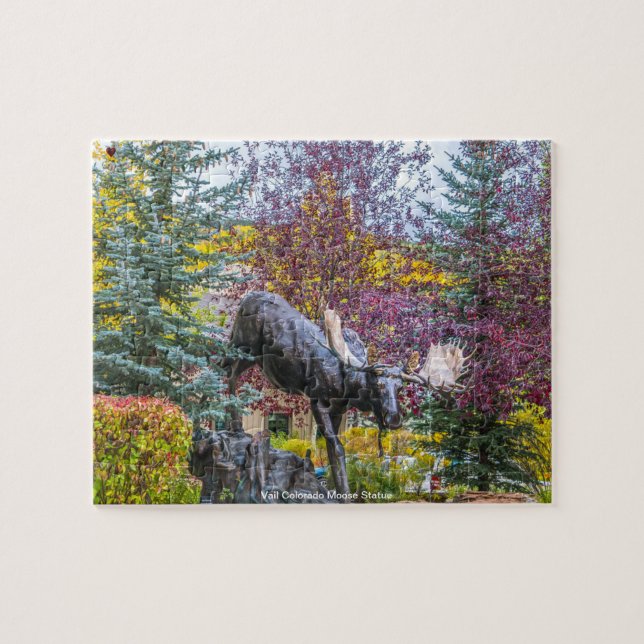 Quebra-cabeça da Estátua de Betty Moose de Vail Co (Horizontal)