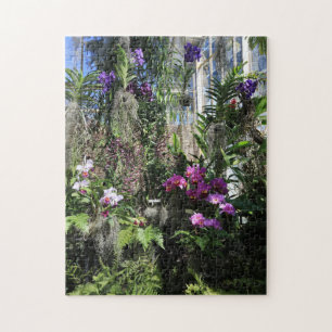 Quebra-cabeça da estufa da orquídea