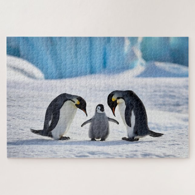 Quebra-cabeça da Família Penguin (Horizontal)