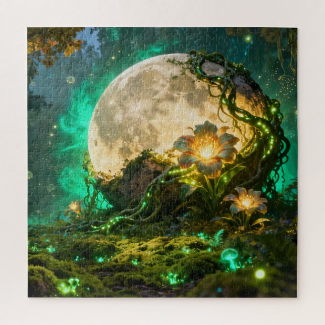 Quebra-cabeça da Floresta Lunar Fantasia (Vertical)