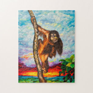 Quebra-cabeça da foto com caixa de presente