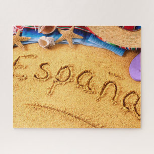Quebra-cabeça da foto da praia da espanha de