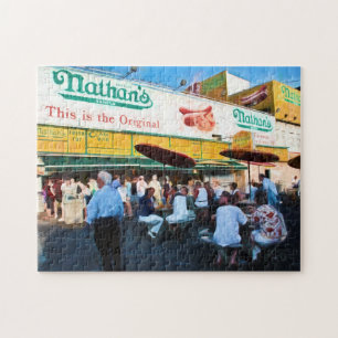 Quebra-cabeça da foto de Coney Island de Nathan