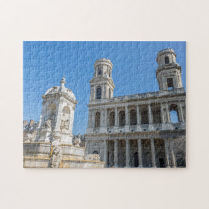Quebra-cabeça da igreja de Sulpice Santo de Paris