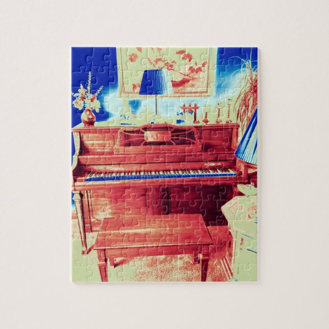 Quebra-cabeça da imagem do piano (Vertical)