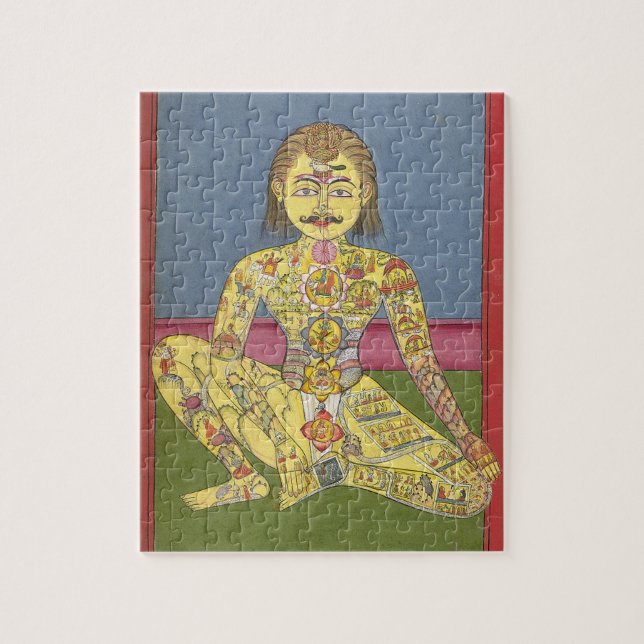 Quebra-cabeça da ioga da energia (Vertical)