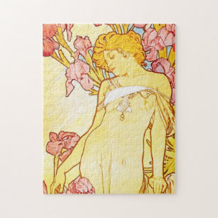 Quebra-cabeça da íris de Alphonse Mucha