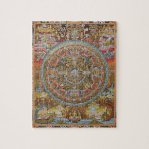 Quebra-cabeça da mandala da vida de Buddha