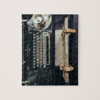 Quebra-cabeça da máquina de escrever do vintage