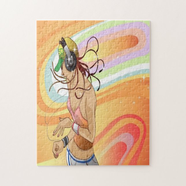 Quebra-cabeça da menina de Hip Hop (Vertical)