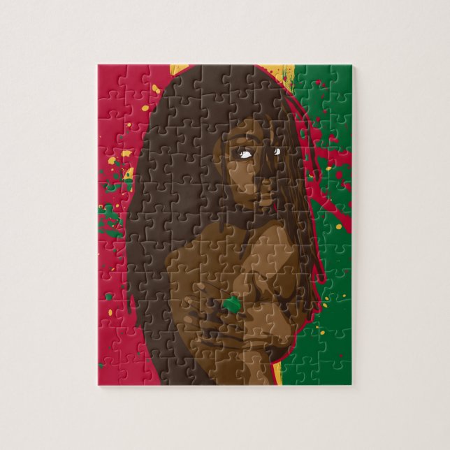 Quebra-cabeça da menina de Rasta (Vertical)