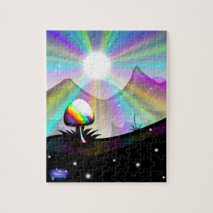 Quebra-cabeça da montanha do cogumelo