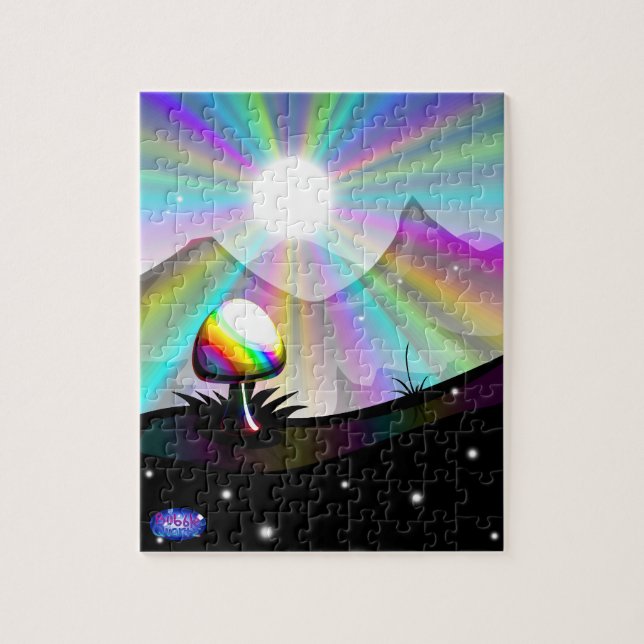 Quebra-cabeça da montanha do cogumelo (Vertical)