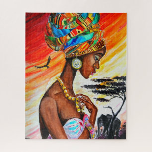 Quebra-cabeça da Mulher Africana