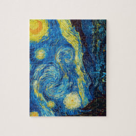 Quebra-cabeça da noite estrelado de Van Gogh