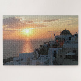 Quebra-cabeça da paisagem: Santorini Sunset