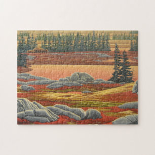 Quebra-cabeça da pintura de paisagem -