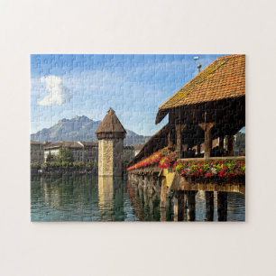 Quebra-cabeça da ponte de Jigsaw de Lucerne