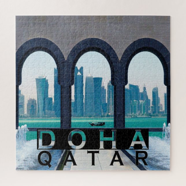 Quebra-cabeça da Praça de Doha (Vertical)