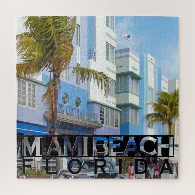 Quebra-cabeça da praça Miami Beach (Vertical)