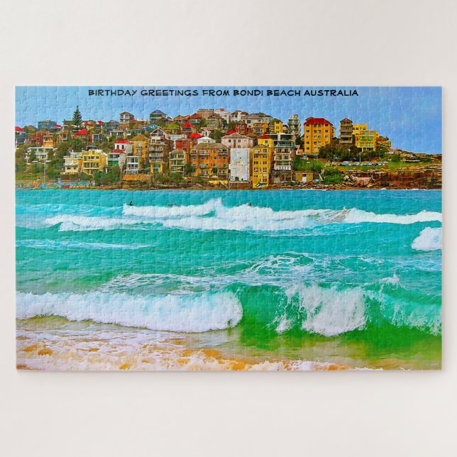 Quebra-cabeça da Praia Bondi Austrália (Horizontal)