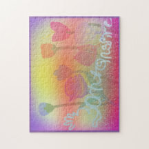 quebra-cabeça da primavera   11x14 com caixa de
