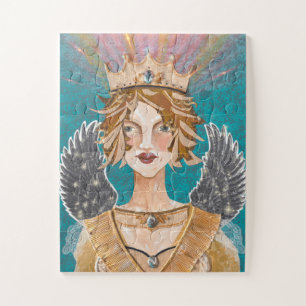 Quebra-cabeça da Princesa Anjo Loira de Paloma