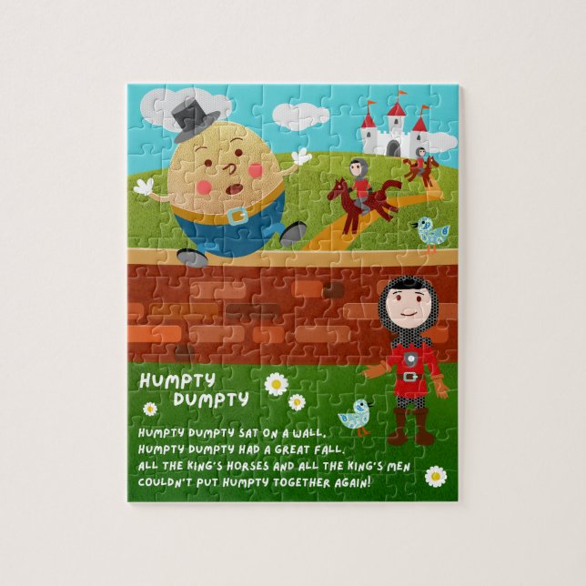 Quebra-cabeça da Rima Infantil Humpty Dumpty (Vertical)