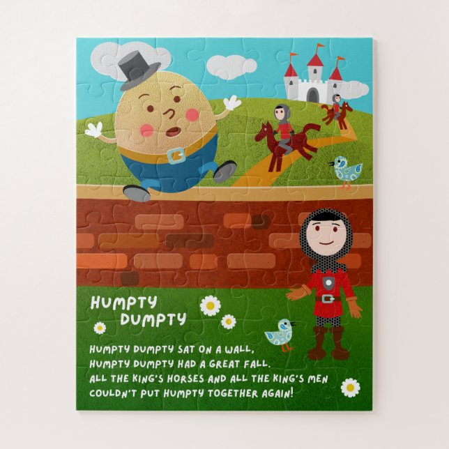 Quebra-cabeça da Rima Infantil Humpty Dumpty (Vertical)