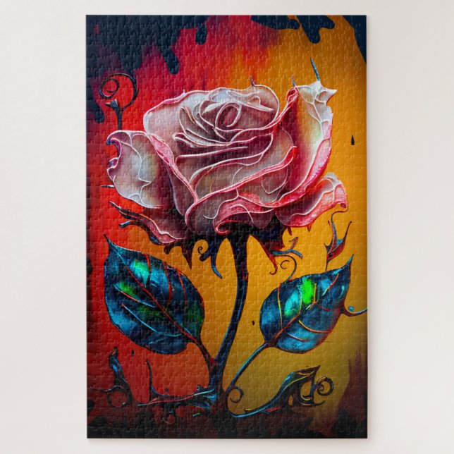 Quebra-cabeça da Rosa (Vertical)