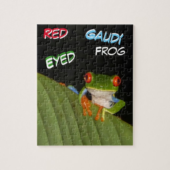 Quebra-cabeça da vida selvagem: Sapo da Costa Rica (Vertical)