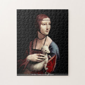 Quebra-cabeça Da Vinci - retrato de uma senhora com arminho