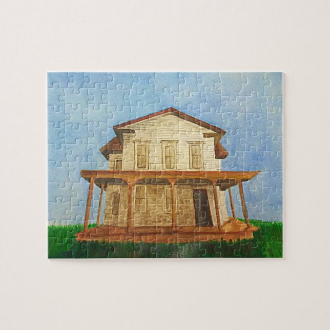 Quebra-cabeça da Watercolor House (Horizontal)