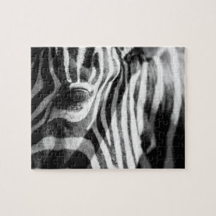 Quebra-cabeça Da zebra fim acima