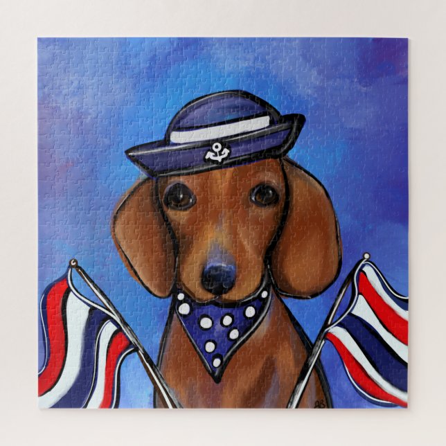 Quebra-cabeça Dachshund  (Vertical)