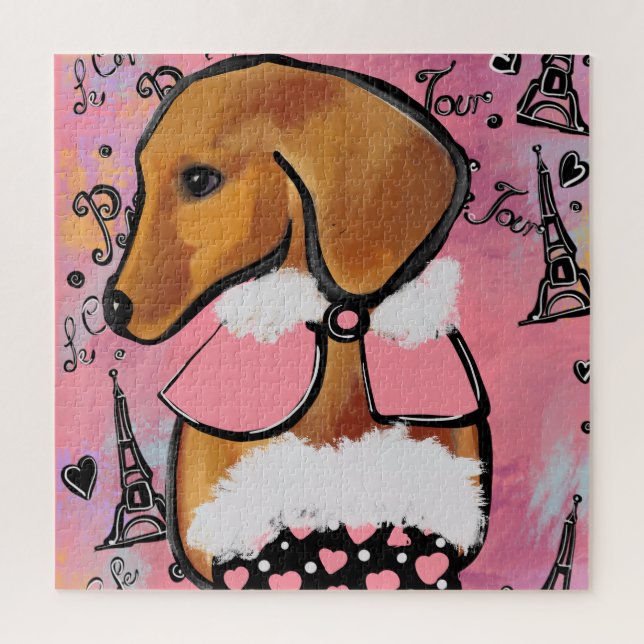 Quebra-cabeça Dachshund (Vertical)