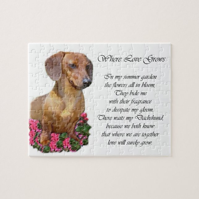 Quebra-cabeça Dachshund Art Gifts (Horizontal)