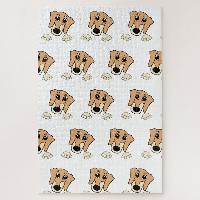 Quebra-cabeça dachshund fawn e creme de animação (Vertical)