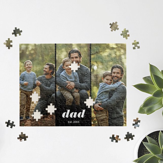 Quebra-cabeça Dad Established Modern 3 Photo (Criador carregado)
