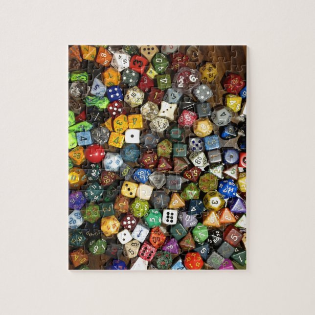 Quebra-cabeça Dados do jogo do RPG (Vertical)